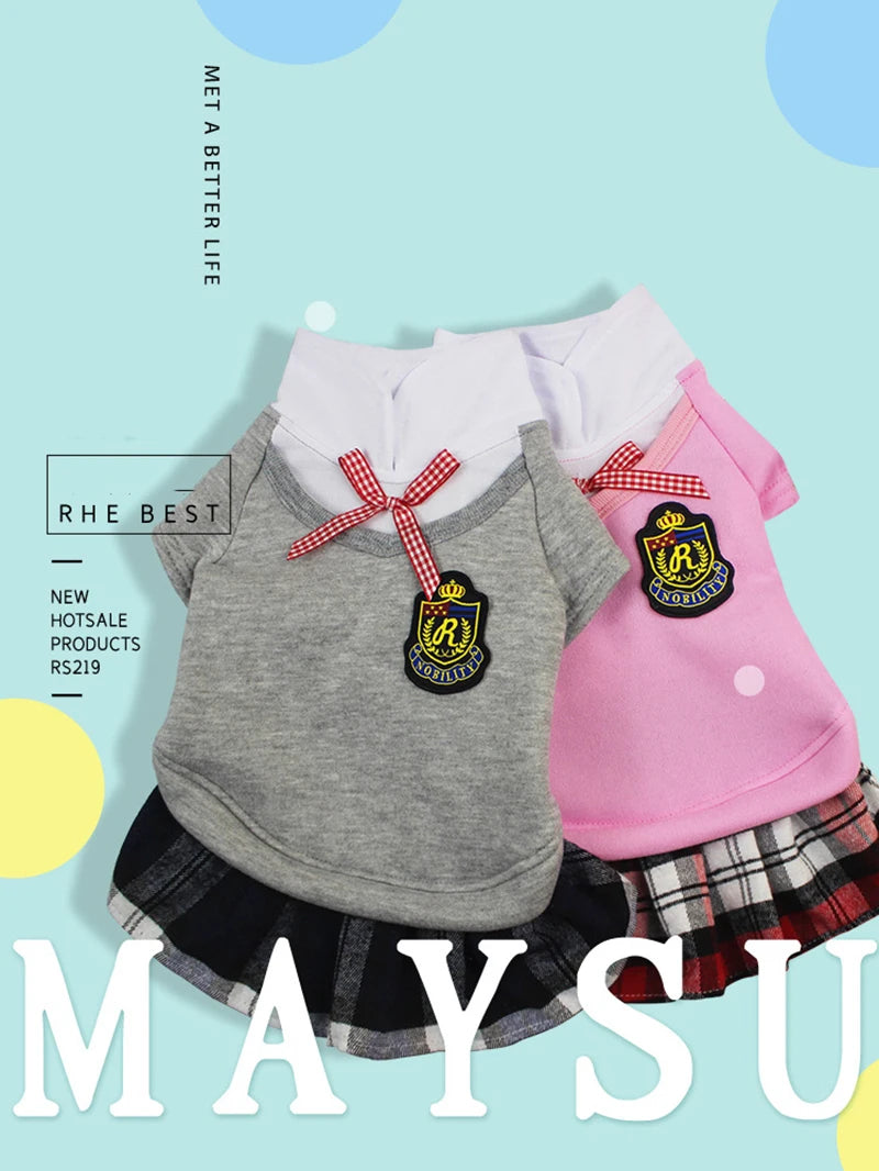 Couple Pet Dog Clothes Pet Uniform Clothing for Small Medium Dogs Costume Chihuahua Puppy Pet Shirt Clothes for Dogs Ropa Perro