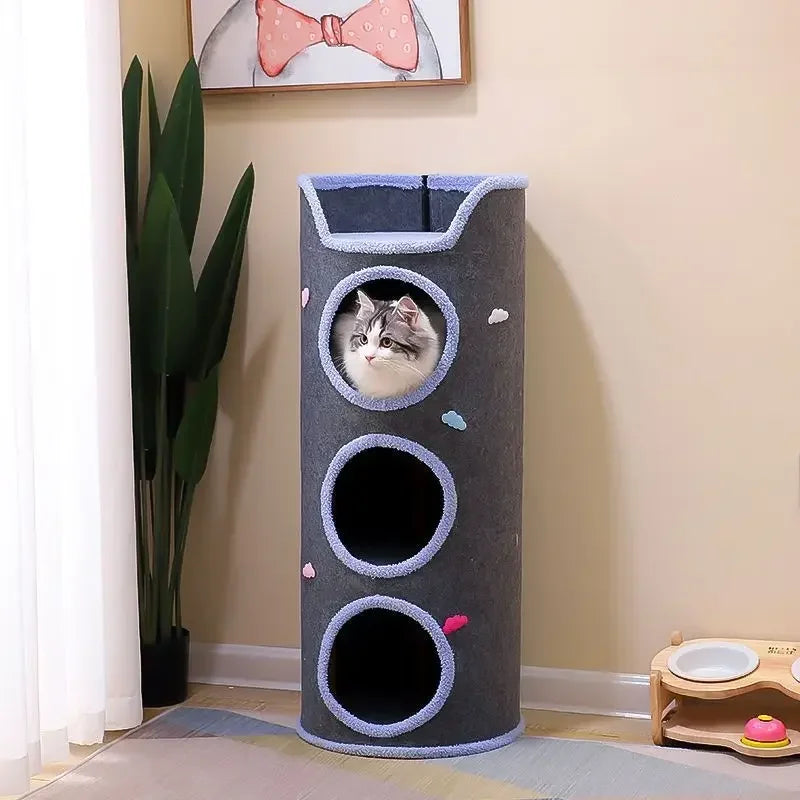 Small Cat Climbing Frame Luxurious multifunctional pet villa cat toy multifunctional cat scratching post