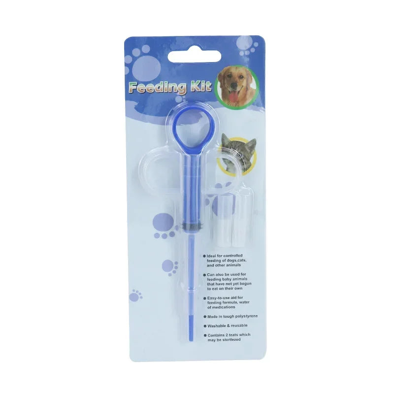 Pet Medicine Syringe, Pill Gun, Piller Push Dispenser, Medicine, Water, Milk Syringe, Dog Cat Puppy Feeder Kit, 1PCS