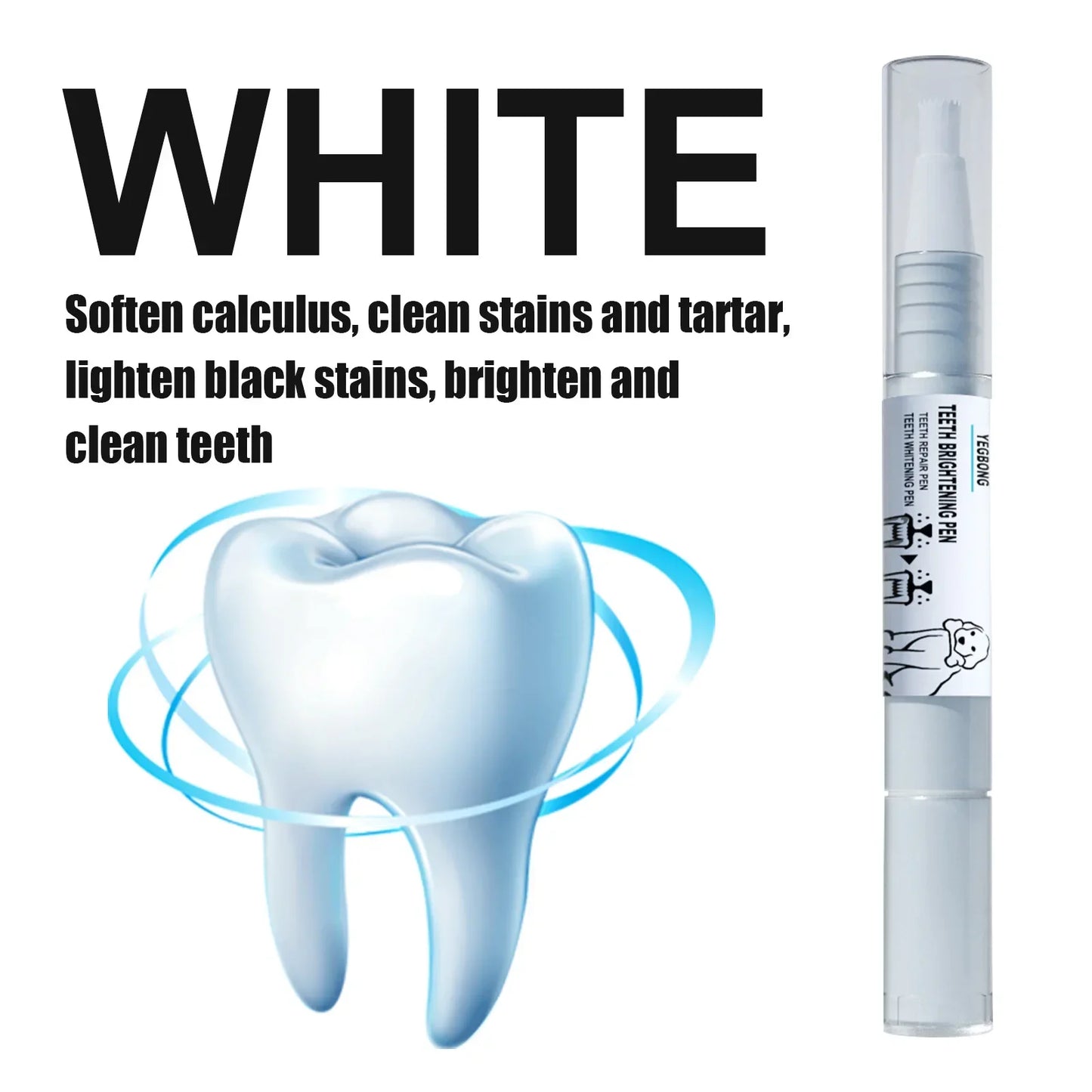 Pet Teeth Cleaning Pen for Dogs and Cats, Tartar and Plaque Cleaning Tools for Cats and Dogs, Pet Teeth Cleaning Pen