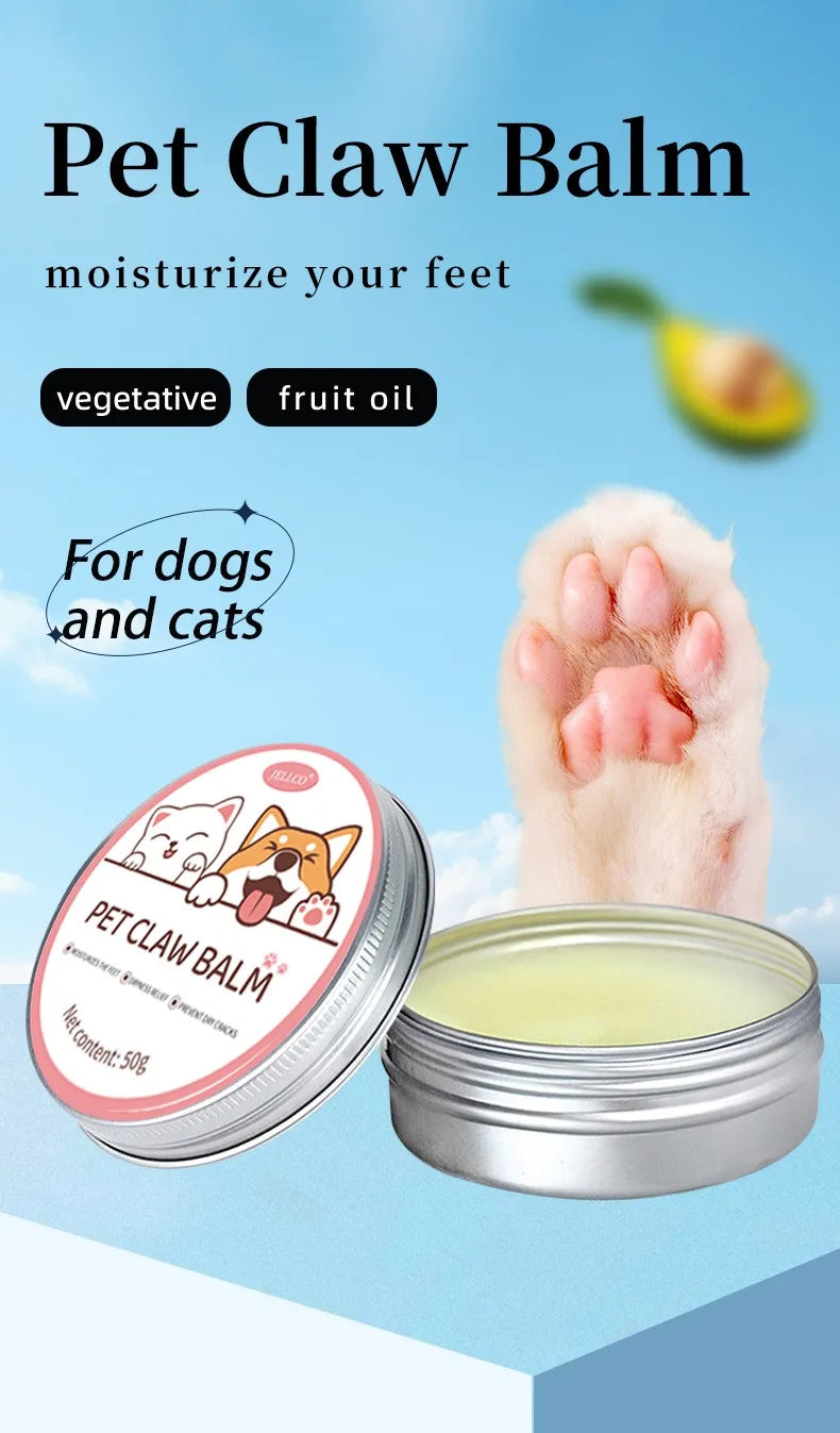 50g Pet Care Balm Box: Dog & Cat Paw Care Cream, Suitable for All Pet Foot Types