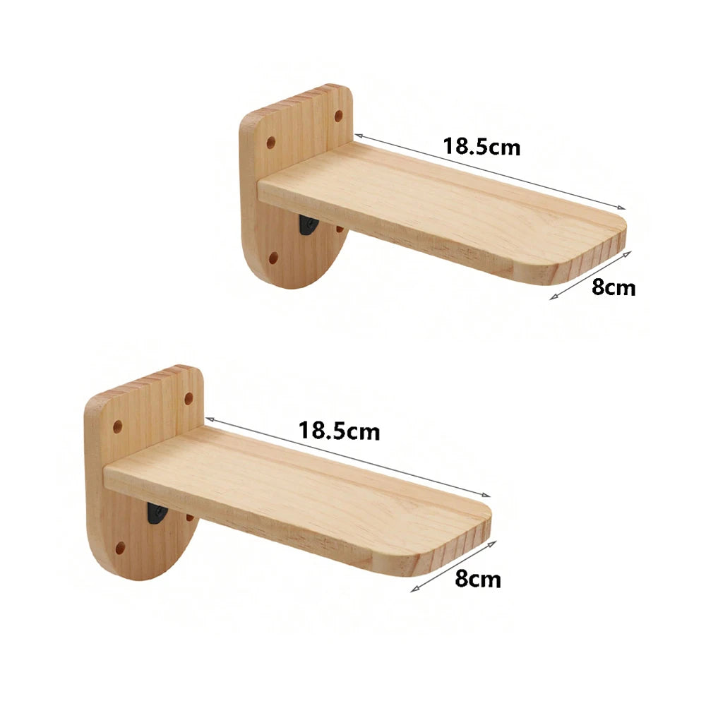 Wall-mounted Cat Climbing Frame 50cm Cat Climbing Ladder Hammock Activity Sisal Cat Grab Post Cat Pedal Indoor Cat House