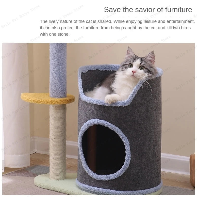 Small Cat Climbing Frame Luxurious multifunctional pet villa cat toy multifunctional cat scratching post