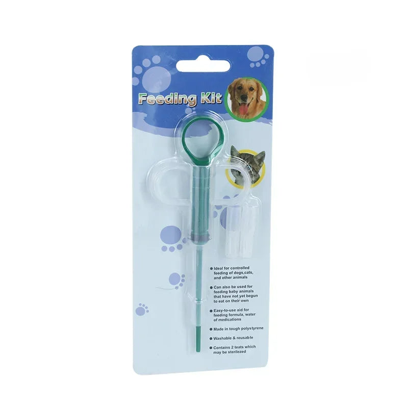 Pet Medicine Syringe, Pill Gun, Piller Push Dispenser, Medicine, Water, Milk Syringe, Dog Cat Puppy Feeder Kit, 1PCS