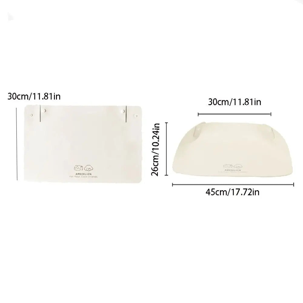 PU Leather Pet Anti Spill Placemat Oil Resistant Anti Slip Dog Food Pad Waterproof Pet Feeding Mat Prevent Food and Water Spills