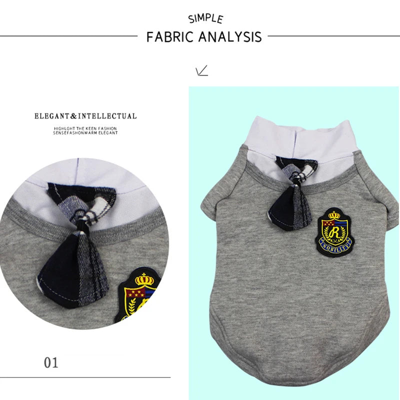 Couple Pet Dog Clothes Pet Uniform Clothing for Small Medium Dogs Costume Chihuahua Puppy Pet Shirt Clothes for Dogs Ropa Perro