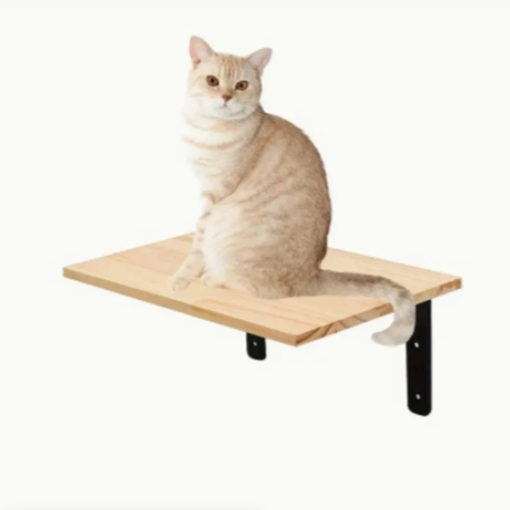 Wall-mounted Cat Climbing Frame 50cm Cat Climbing Ladder Hammock Activity Sisal Cat Grab Post Cat Pedal Indoor Cat House