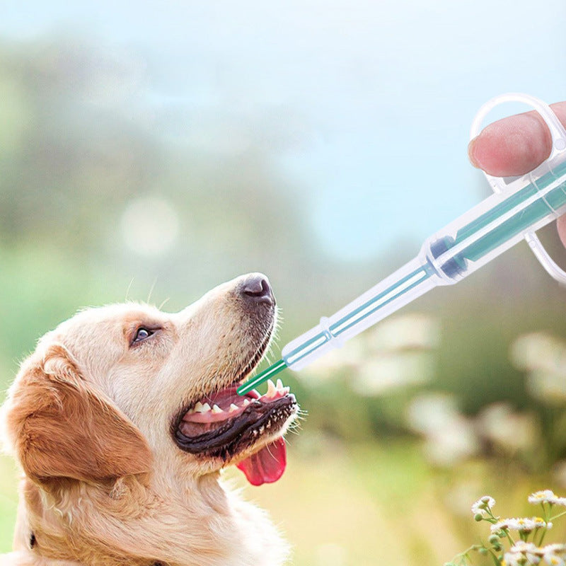 Pet Medicine Syringe, Pill Gun, Piller Push Dispenser, Medicine, Water, Milk Syringe, Dog Cat Puppy Feeder Kit, 1PCS