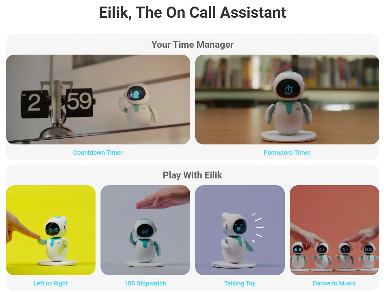 Kids Eilik Emotional Interaction Smart Companion Pet With Ai Technology A Little Companion Bot With Endless Fun Smart Robot Toy