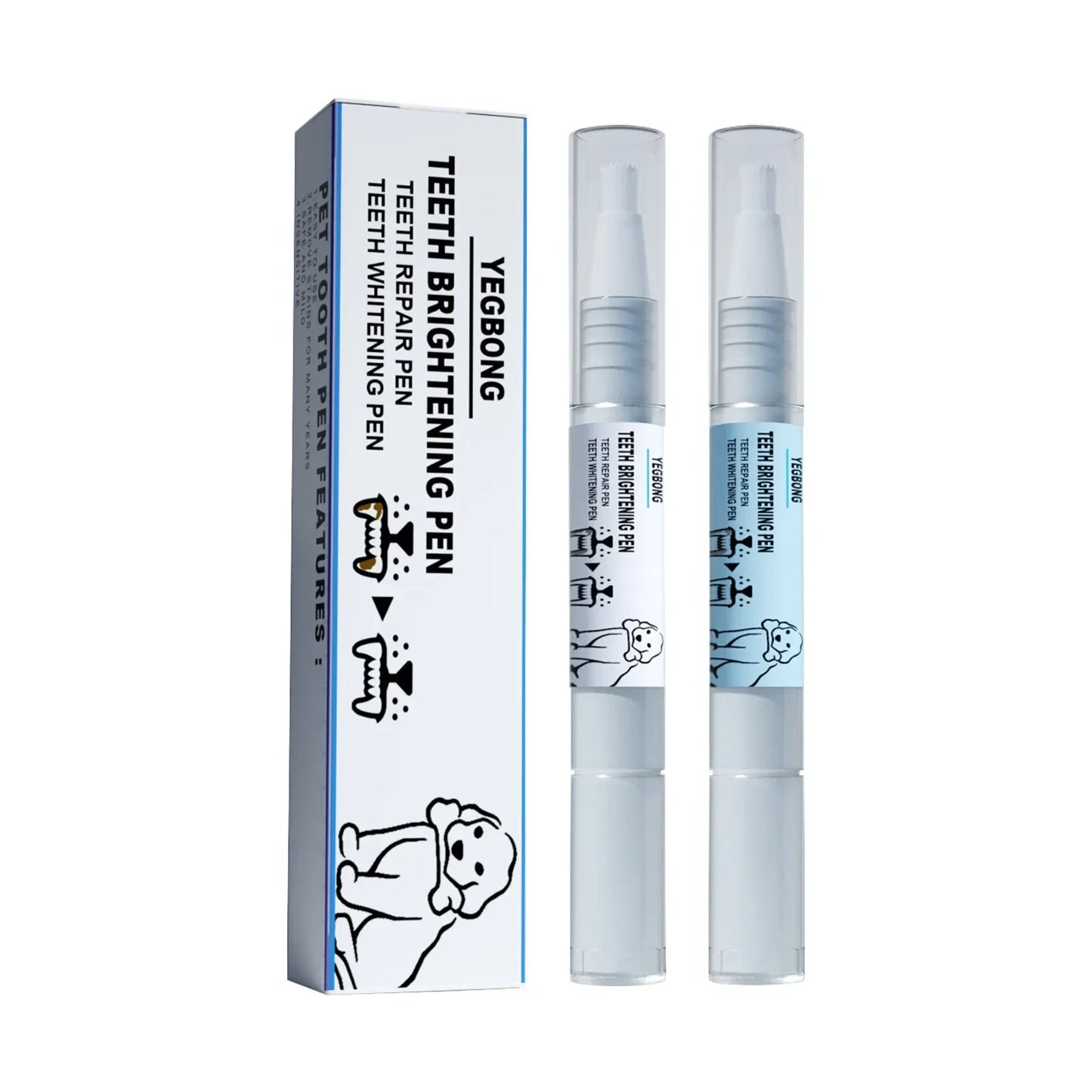 Pet Teeth Cleaning Pen for Dogs and Cats, Tartar and Plaque Cleaning Tools for Cats and Dogs, Pet Teeth Cleaning Pen