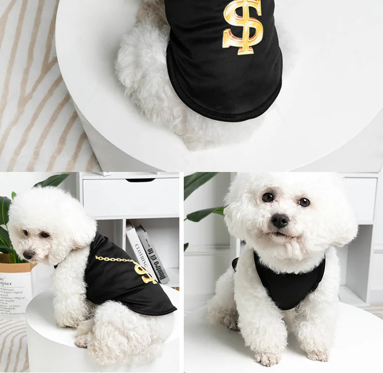 Pet Dog Clothes For Small Medium Dogs Cats Spring Summer Cool Interesting Outward Clothing Shirt For Puppy Chihuahua Yorkie Vest