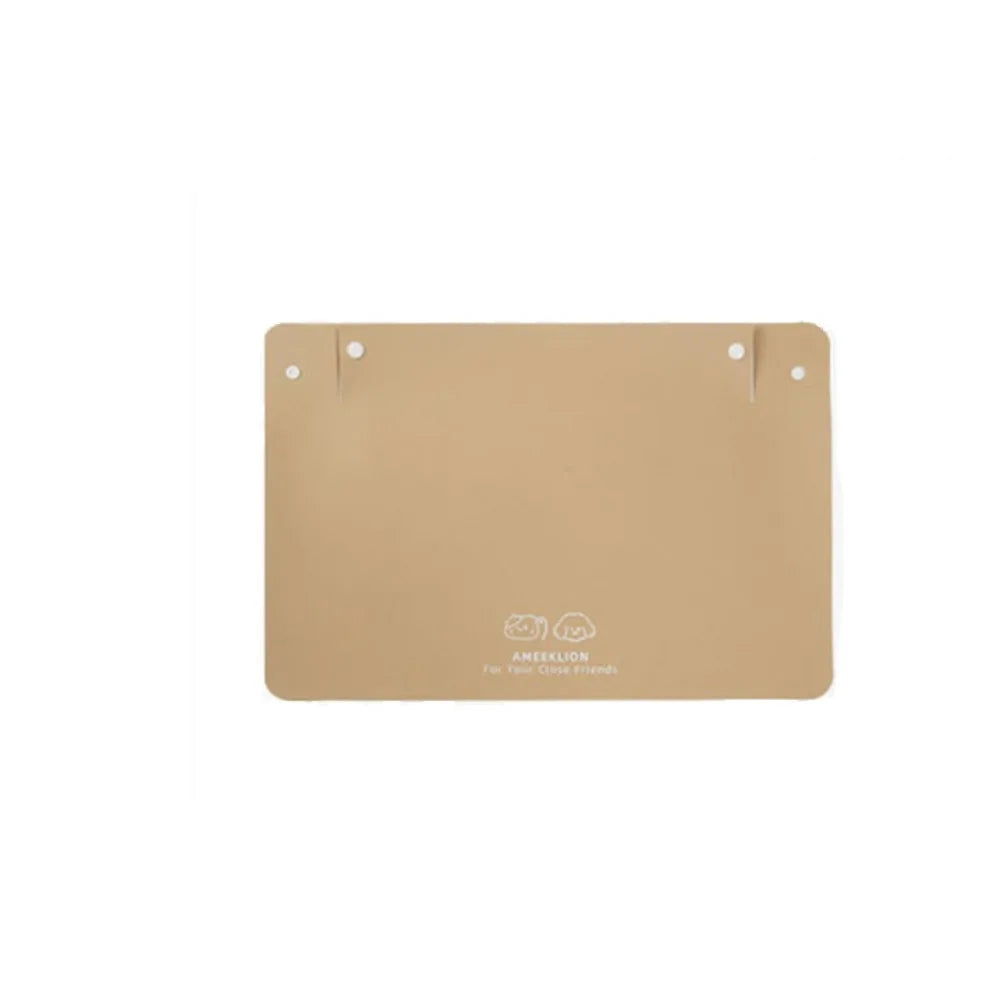 PU Leather Pet Anti Spill Placemat Oil Resistant Anti Slip Dog Food Pad Waterproof Pet Feeding Mat Prevent Food and Water Spills