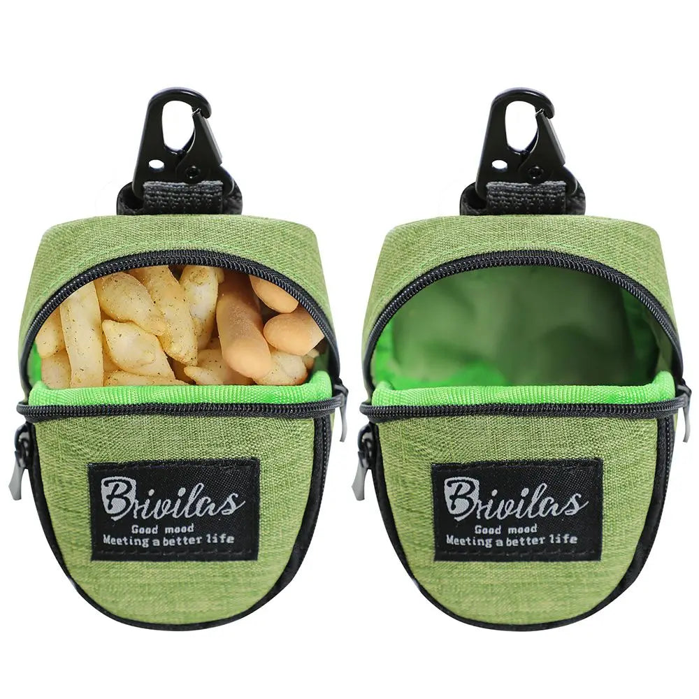 Pet Accessories Portable Dogs Waste Bags With Hook Dog Treat Pouch Dog Training Bag Pet Waste Bag Dispenser Dog Poop Bag Holder