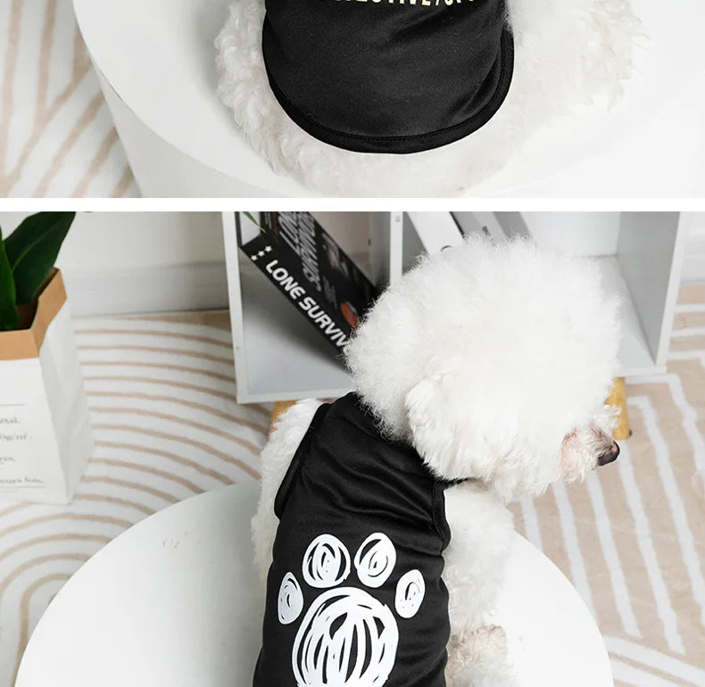 Pet Dog Clothes For Small Medium Dogs Cats Spring Summer Cool Interesting Outward Clothing Shirt For Puppy Chihuahua Yorkie Vest