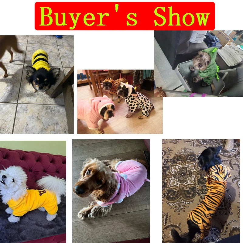 Pet Dog Clothes Soft Warm Fleece Dogs Jumpsuits Pet Clothing for Small Dogs Puppy Cats Clothes Chihuahua Yorkshire Costume Coat