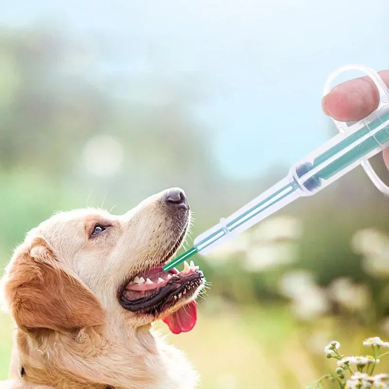 Pet Medicine Syringe, Pill Gun, Piller Push Dispenser, Medicine, Water, Milk Syringe, Dog Cat Puppy Feeder Kit, 1PCS