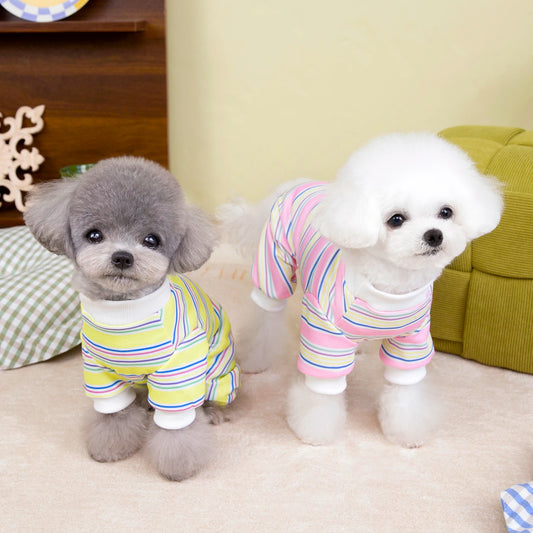 Cute Dog Clothes Pet Dresses  Cat Dog Shirt Puppy Pet Dogs Conditioning Clothes Cats Four Legged Clothes