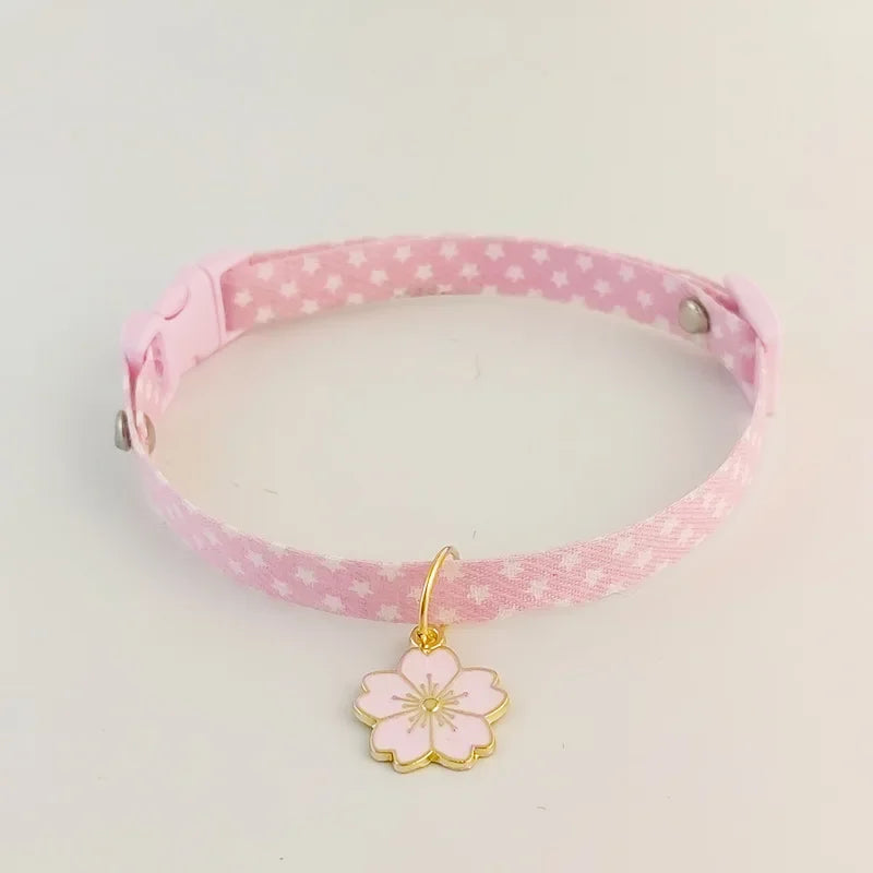 1PCS Pet Collar With Pendants Puppy Cat Accessories Kitten Collar Adjustable Safety Bell Ring Necklace Pet Supplies
