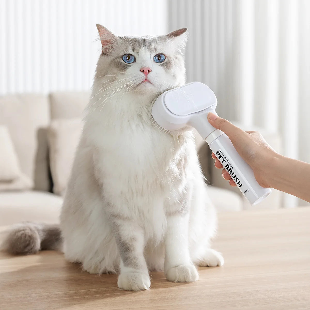 Pet hair dry cleaning brush pet cleaning and care agent to remove floating hair stains clean and make hair soft pet massager