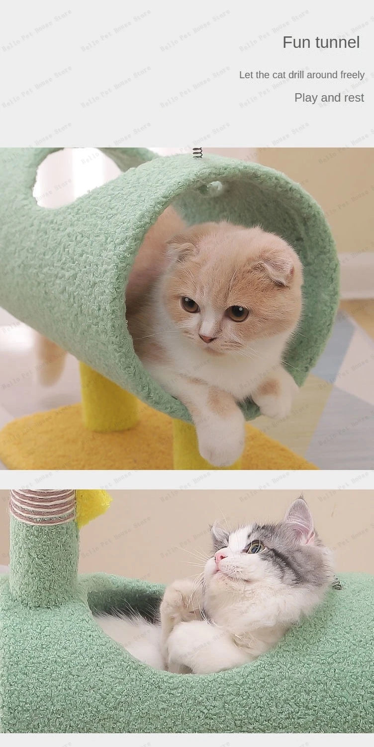 Small Cat Climbing Frame Luxurious multifunctional pet villa cat toy multifunctional cat scratching post