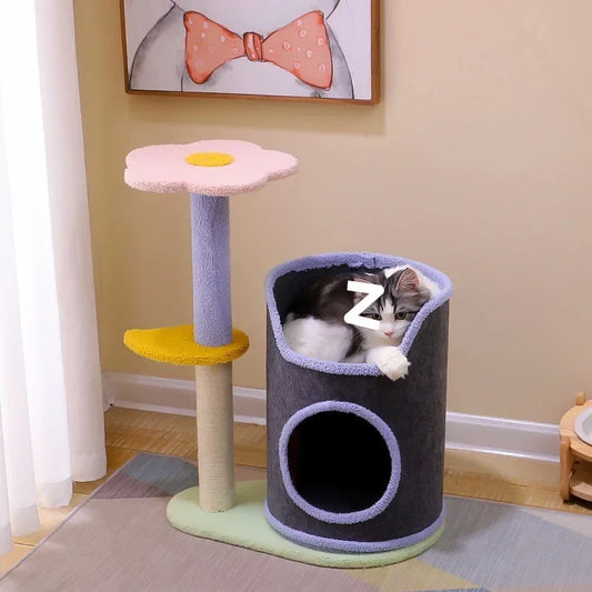 Small Cat Climbing Frame Luxurious multifunctional pet villa cat toy multifunctional cat scratching post
