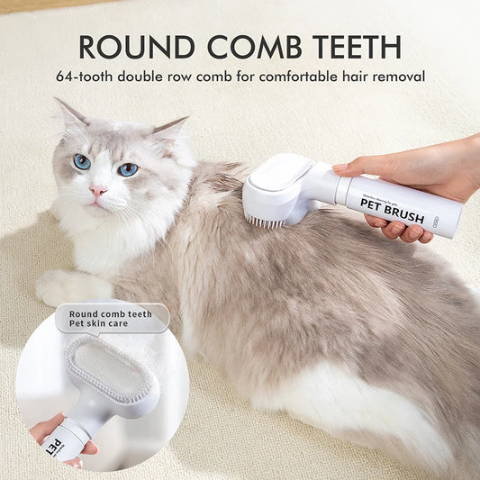 Pet hair dry cleaning brush pet cleaning and care agent to remove floating hair stains clean and make hair soft pet massager