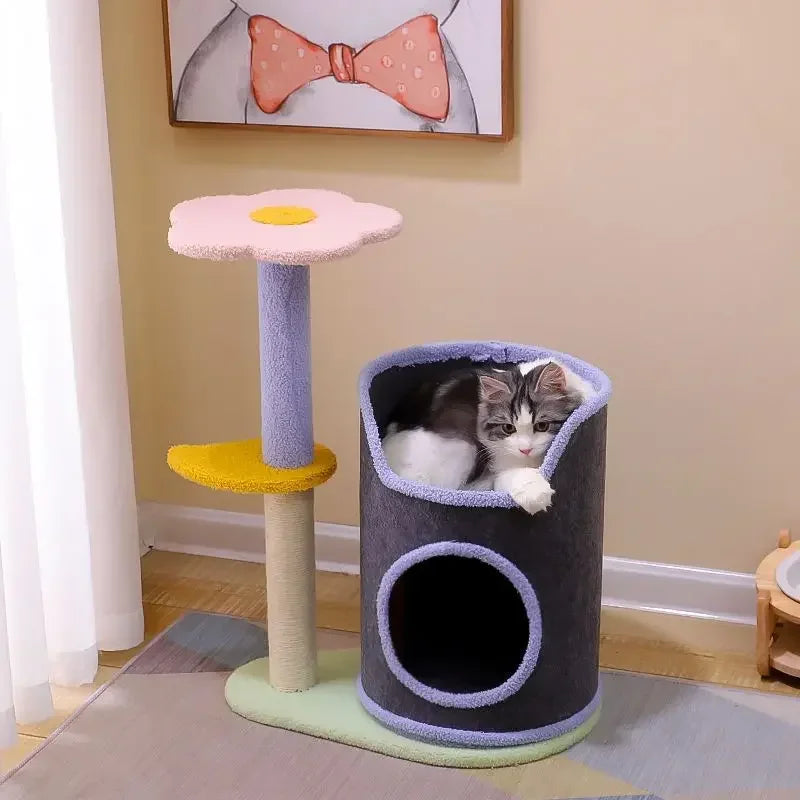 Small Cat Climbing Frame Luxurious multifunctional pet villa cat toy multifunctional cat scratching post