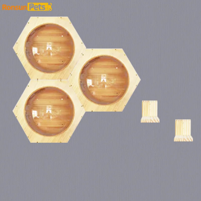 Home Wall Mounted Cat Climbing Frame Solid Wood Hanging Cat Nest Combination Pet Frame Climbing Wall Capsule Animal Products