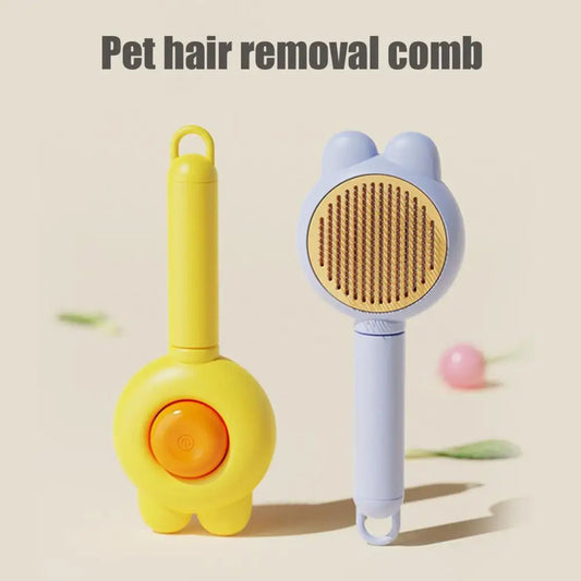 Pet Brush for Skin Diseases Prevention Skin-friendly Pet Care Brush Gentle Self Slicker Brush for Cats Dogs Long-haired for Dog