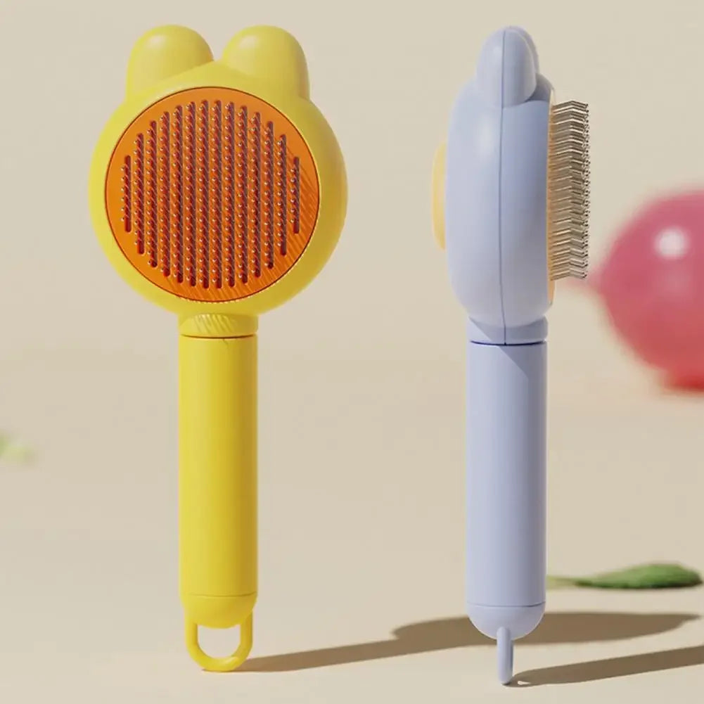Pet Brush for Skin Diseases Prevention Skin-friendly Pet Care Brush Gentle Self Slicker Brush for Cats Dogs Long-haired for Dog