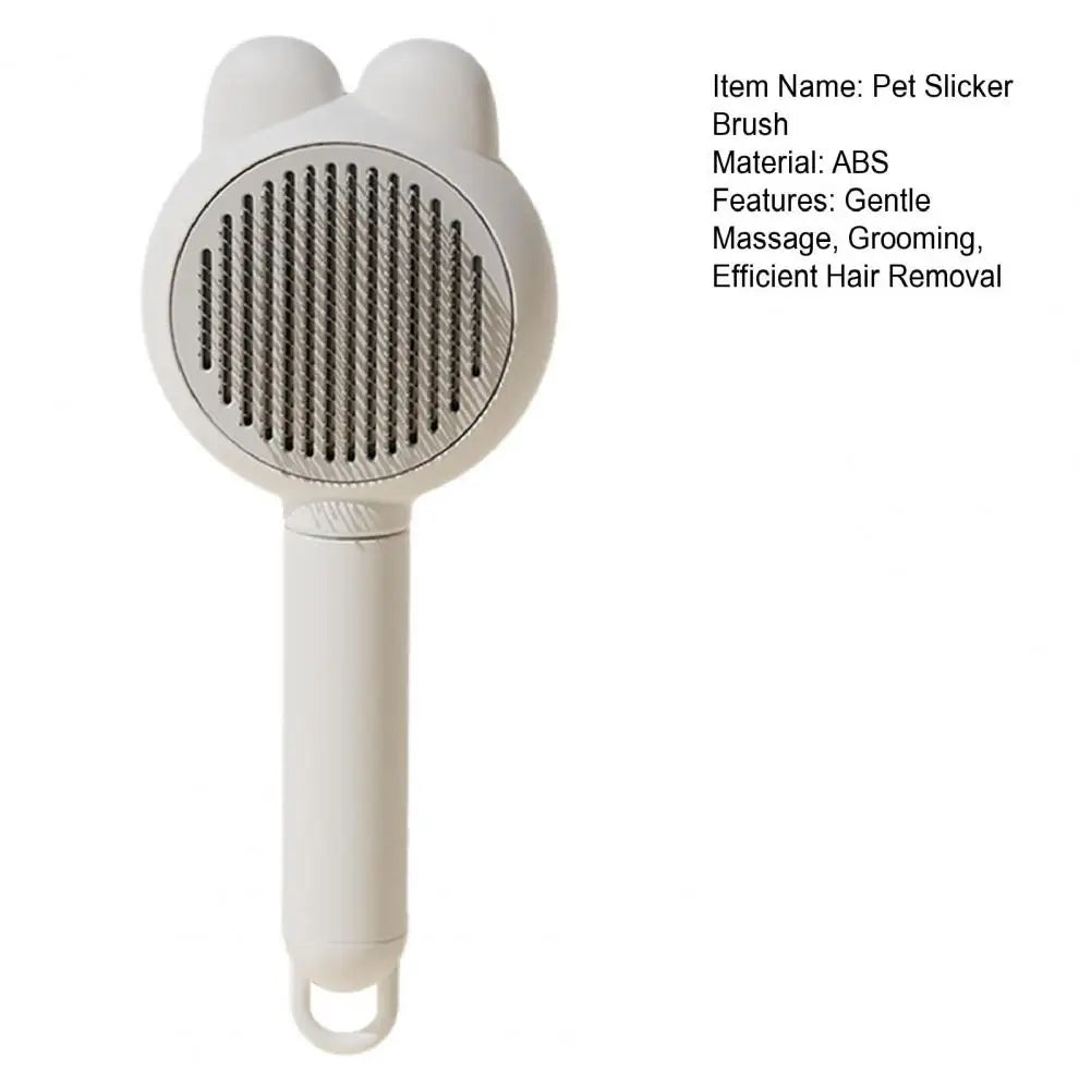 Pet Brush for Skin Diseases Prevention Skin-friendly Pet Care Brush Gentle Self Slicker Brush for Cats Dogs Long-haired for Dog