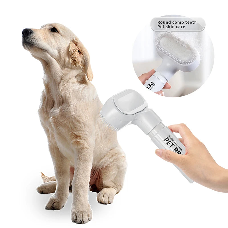 Pet hair dry cleaning brush pet cleaning and care agent to remove floating hair stains clean and make hair soft pet massager