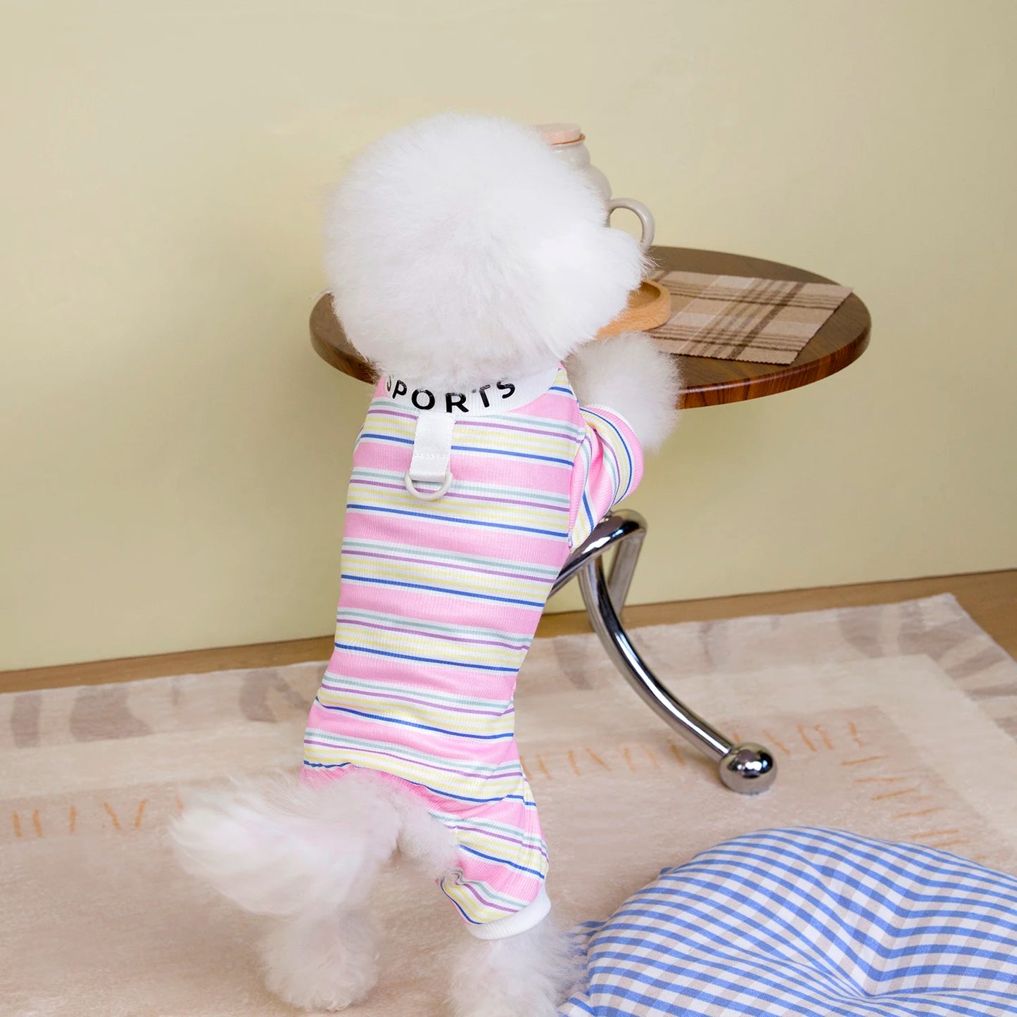 Cute Dog Clothes Pet Dresses  Cat Dog Shirt Puppy Pet Dogs Conditioning Clothes Cats Four Legged Clothes