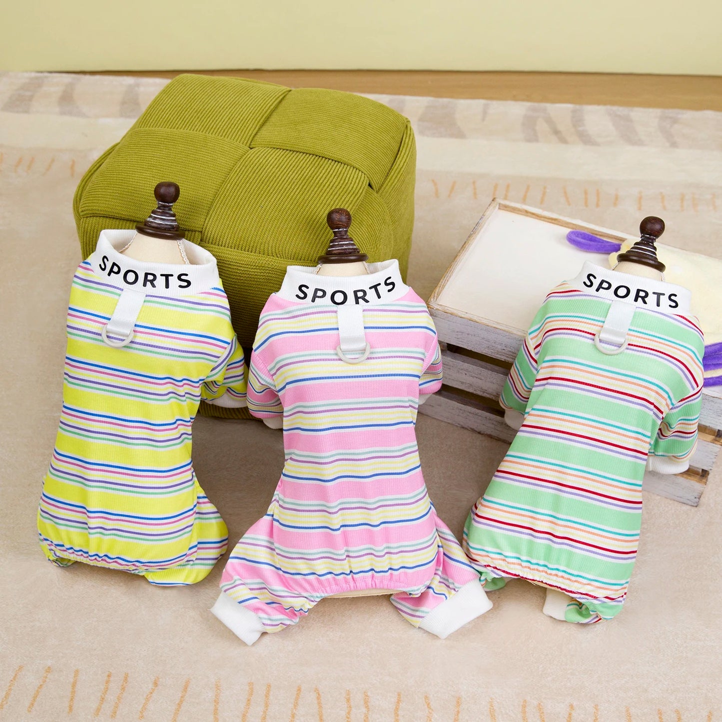 Cute Dog Clothes Pet Dresses  Cat Dog Shirt Puppy Pet Dogs Conditioning Clothes Cats Four Legged Clothes
