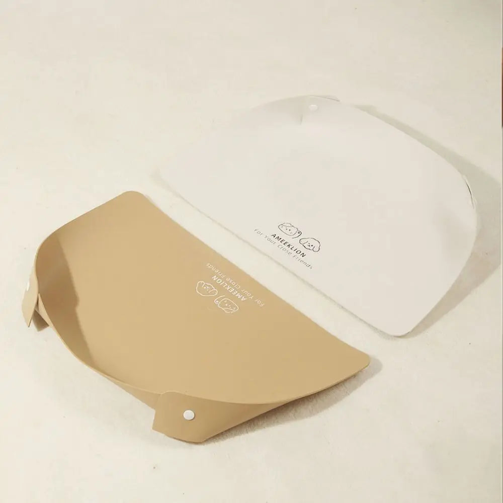 PU Leather Pet Anti Spill Placemat Oil Resistant Anti Slip Dog Food Pad Waterproof Pet Feeding Mat Prevent Food and Water Spills