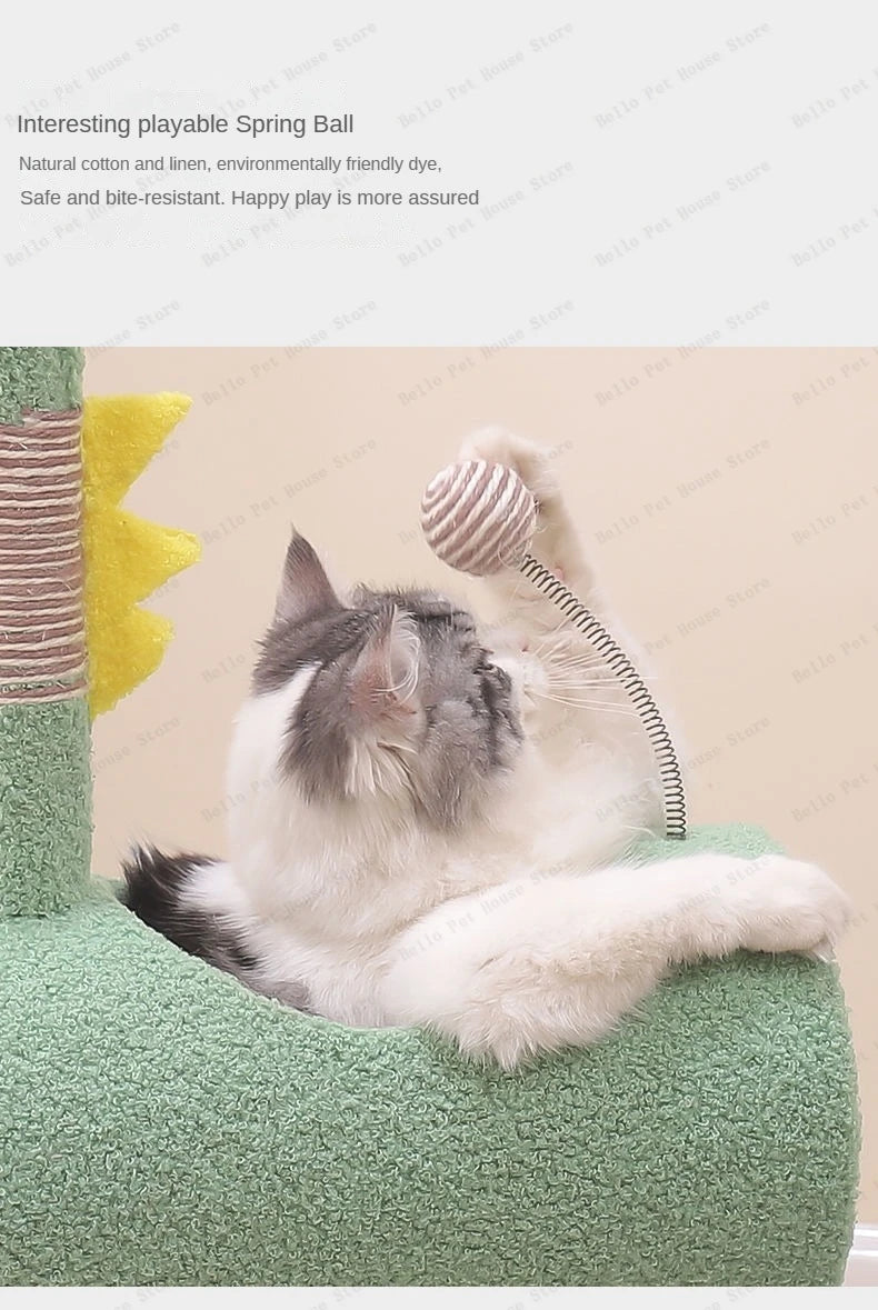 Small Cat Climbing Frame Luxurious multifunctional pet villa cat toy multifunctional cat scratching post