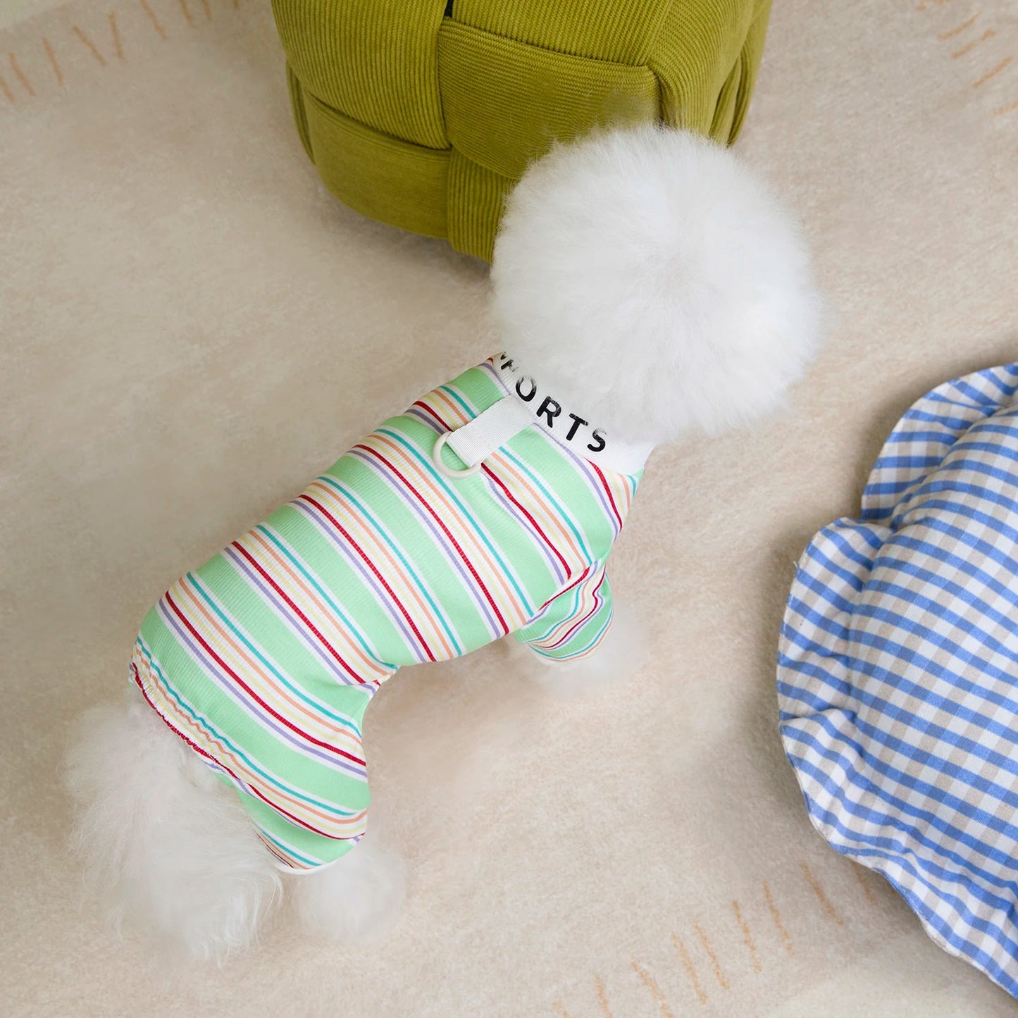 Cute Dog Clothes Pet Dresses  Cat Dog Shirt Puppy Pet Dogs Conditioning Clothes Cats Four Legged Clothes