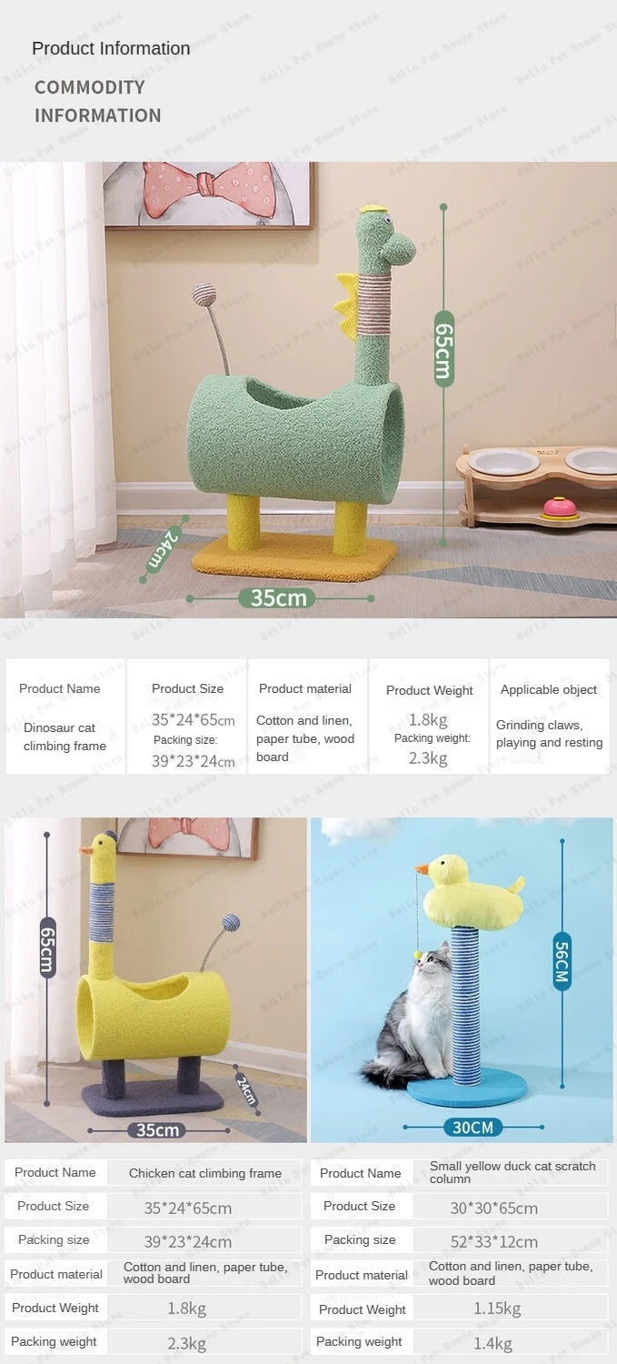 Small Cat Climbing Frame Luxurious multifunctional pet villa cat toy multifunctional cat scratching post