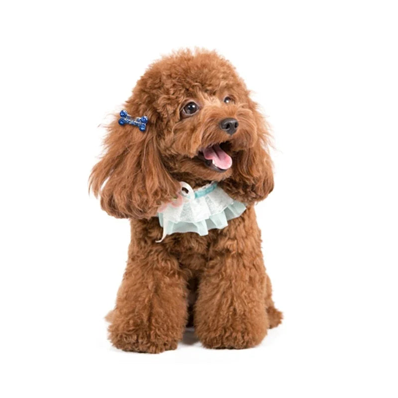 Pet Grooming Accessories for Dog and Cat - Puppy Beautiful Dog Hair Clip, Crown, Bow, Multicolor Hairpins, Headwear
