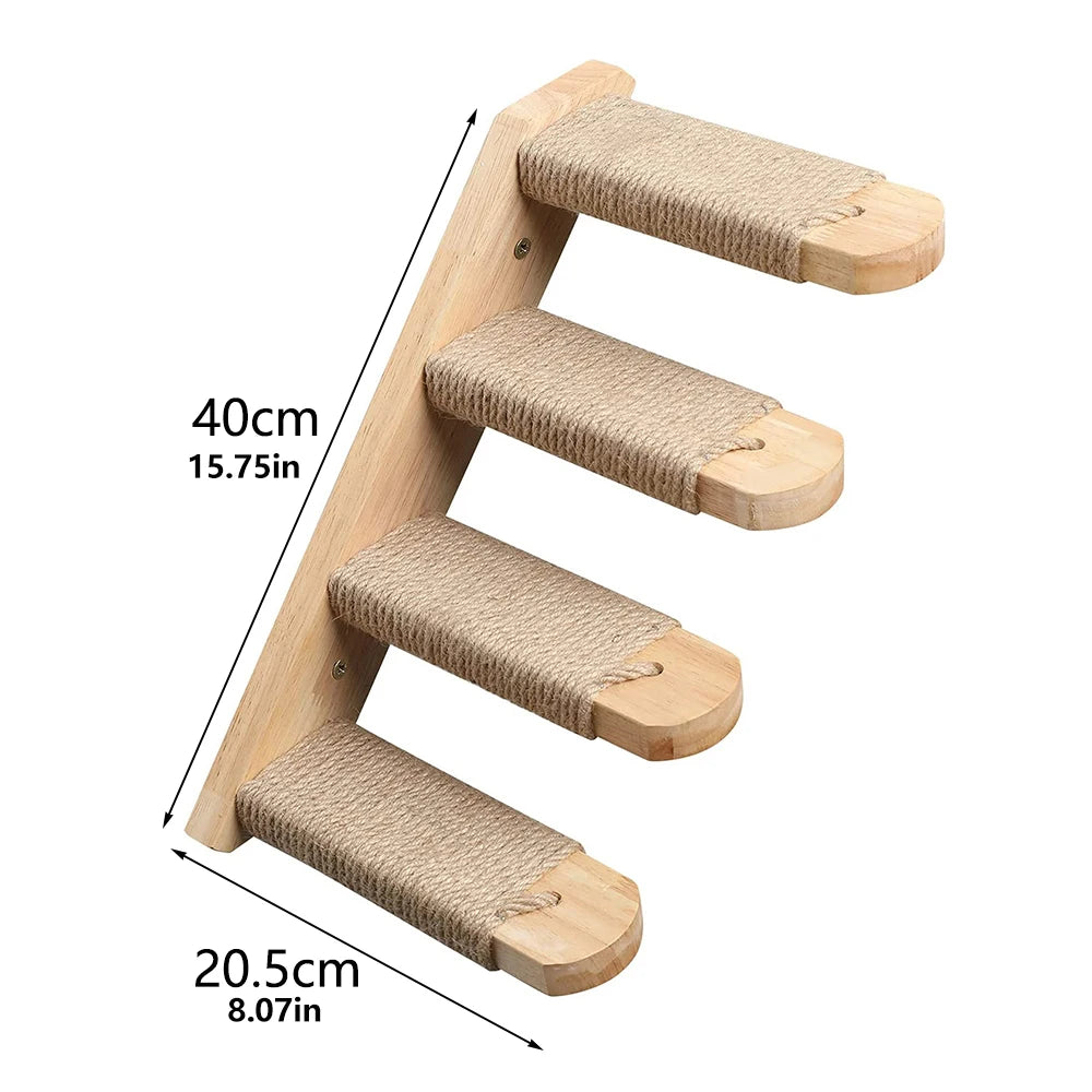 Cat Wall Rack Cat Climbing Frame Furniture Bridge and Steps Cat Frame Indoor Climbing Frame Cat Wall Shelves