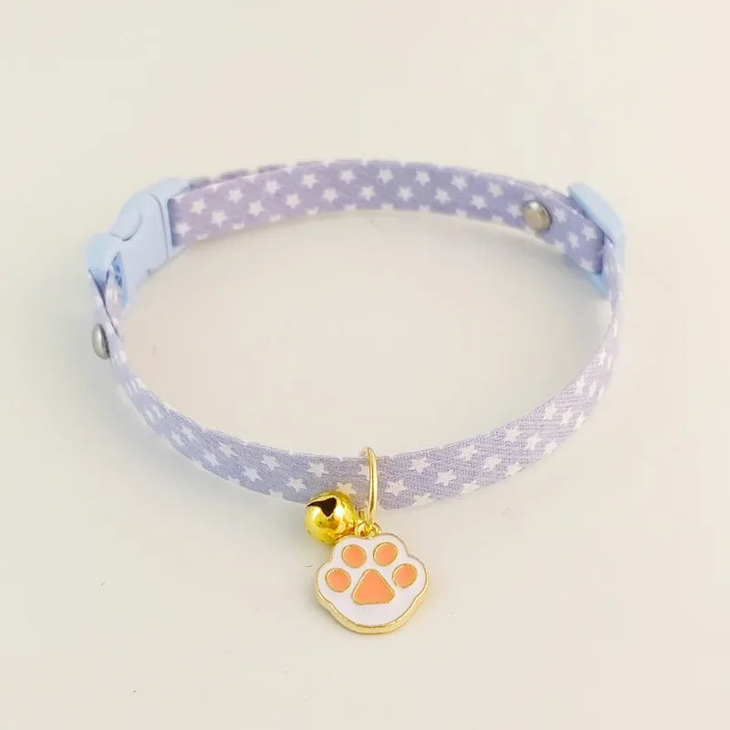 1PCS Pet Collar With Pendants Puppy Cat Accessories Kitten Collar Adjustable Safety Bell Ring Necklace Pet Supplies