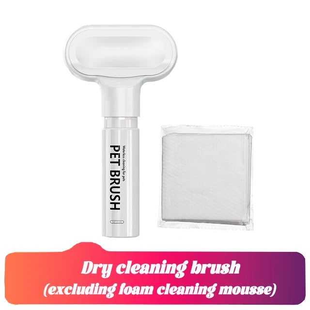 Pet hair dry cleaning brush pet cleaning and care agent to remove floating hair stains clean and make hair soft pet massager