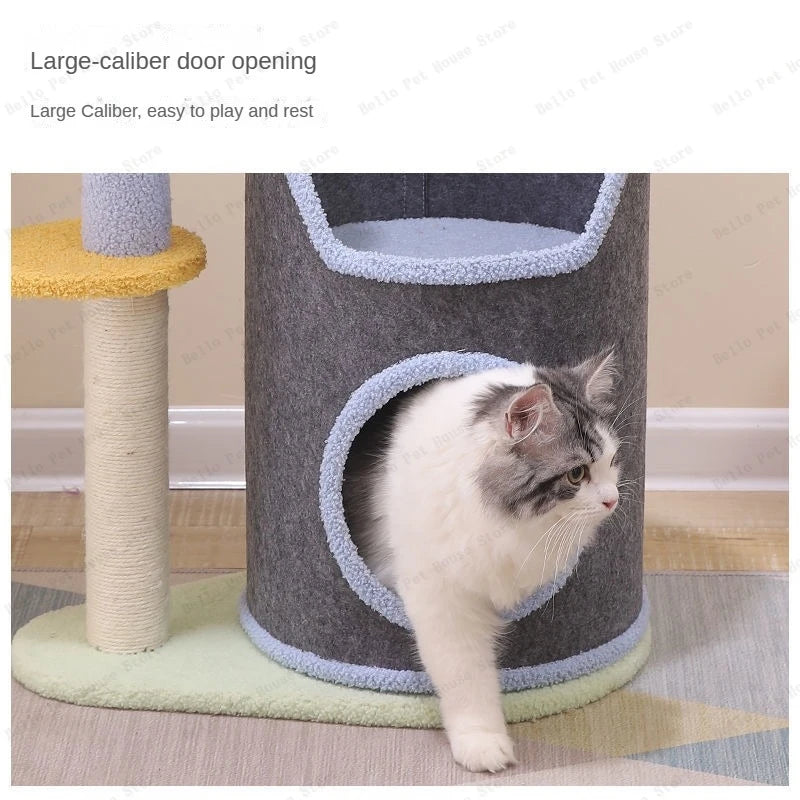 Small Cat Climbing Frame Luxurious multifunctional pet villa cat toy multifunctional cat scratching post