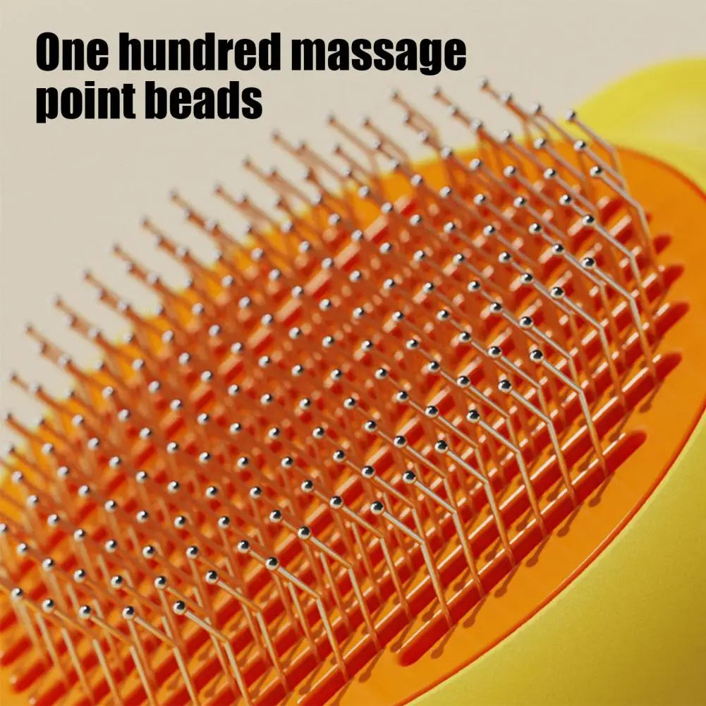 Pet Brush for Skin Diseases Prevention Skin-friendly Pet Care Brush Gentle Self Slicker Brush for Cats Dogs Long-haired for Dog