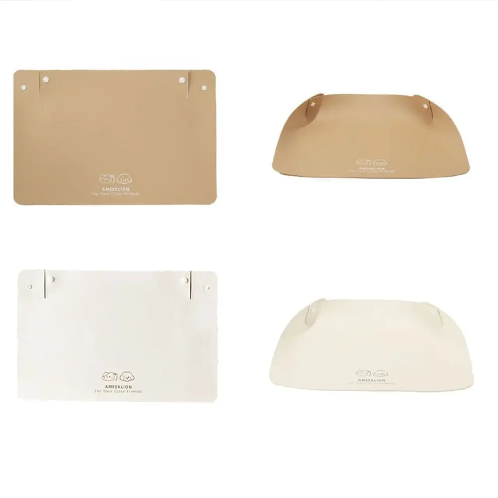 PU Leather Pet Anti Spill Placemat Oil Resistant Anti Slip Dog Food Pad Waterproof Pet Feeding Mat Prevent Food and Water Spills
