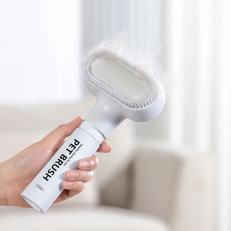 Pet hair dry cleaning brush pet cleaning and care agent to remove floating hair stains clean and make hair soft pet massager