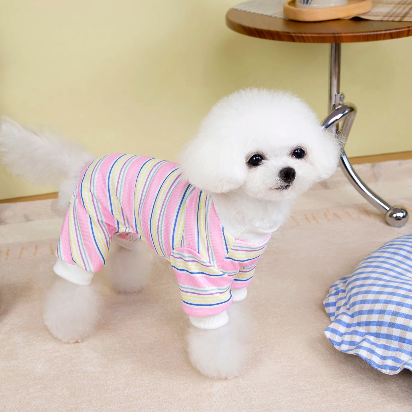 Cute Dog Clothes Pet Dresses  Cat Dog Shirt Puppy Pet Dogs Conditioning Clothes Cats Four Legged Clothes