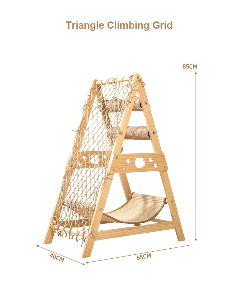 Cat Climbing Frame Space Capsule Scratching Board Hammock Sisal Wear-resistant Not Falling Chips Climbing Net Pet Supplies