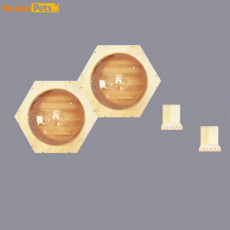Home Wall Mounted Cat Climbing Frame Solid Wood Hanging Cat Nest Combination Pet Frame Climbing Wall Capsule Animal Products