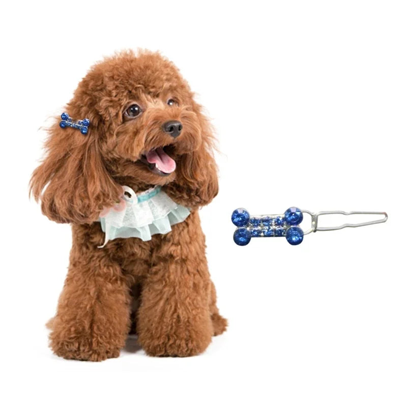 Pet Grooming Accessories for Dog and Cat - Puppy Beautiful Dog Hair Clip, Crown, Bow, Multicolor Hairpins, Headwear